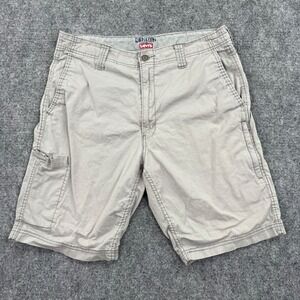 DENIZEN Levi's Men's Cargo Shorts Tan Size 36 Cotton Blend Casual